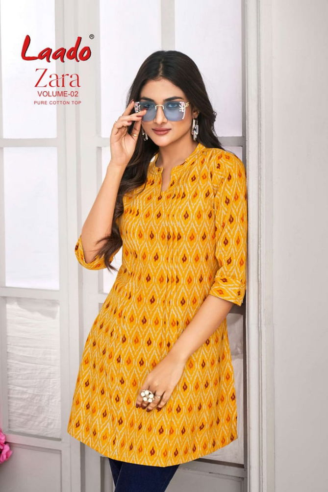 Laado Zara Vol 2 2001 To 2012 Short Printed Kurti Wholesalers In Delhi